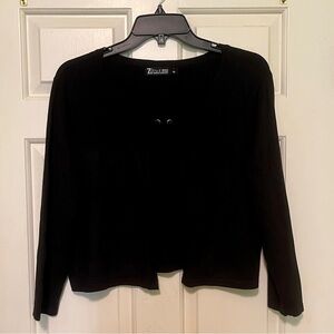 New York & Company Black Cropped Cardigan Sweater